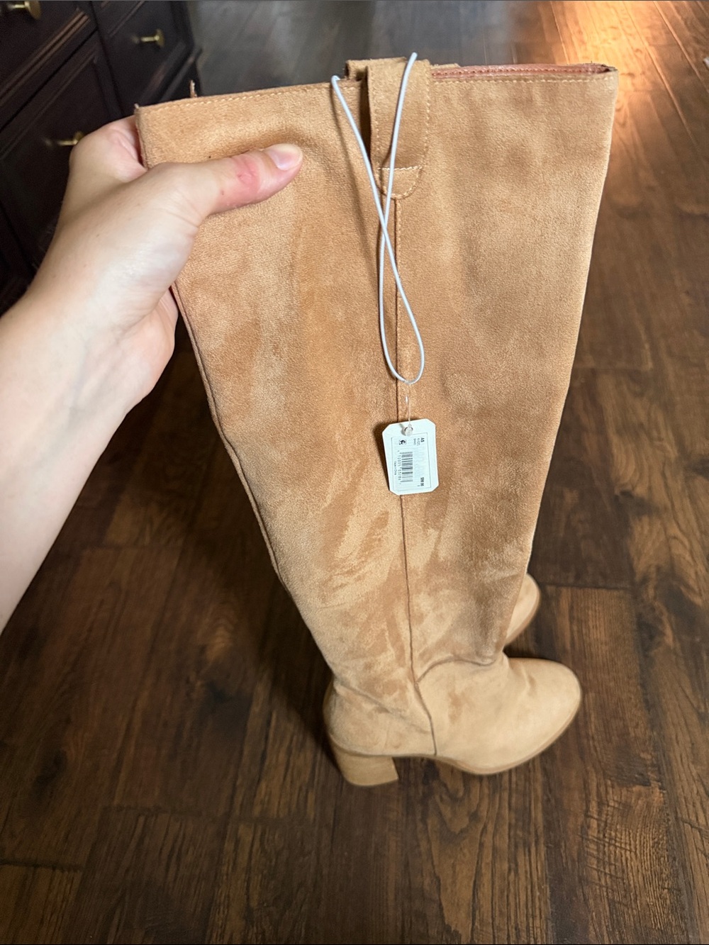 Altar'd State Tan Suede Knee Boots